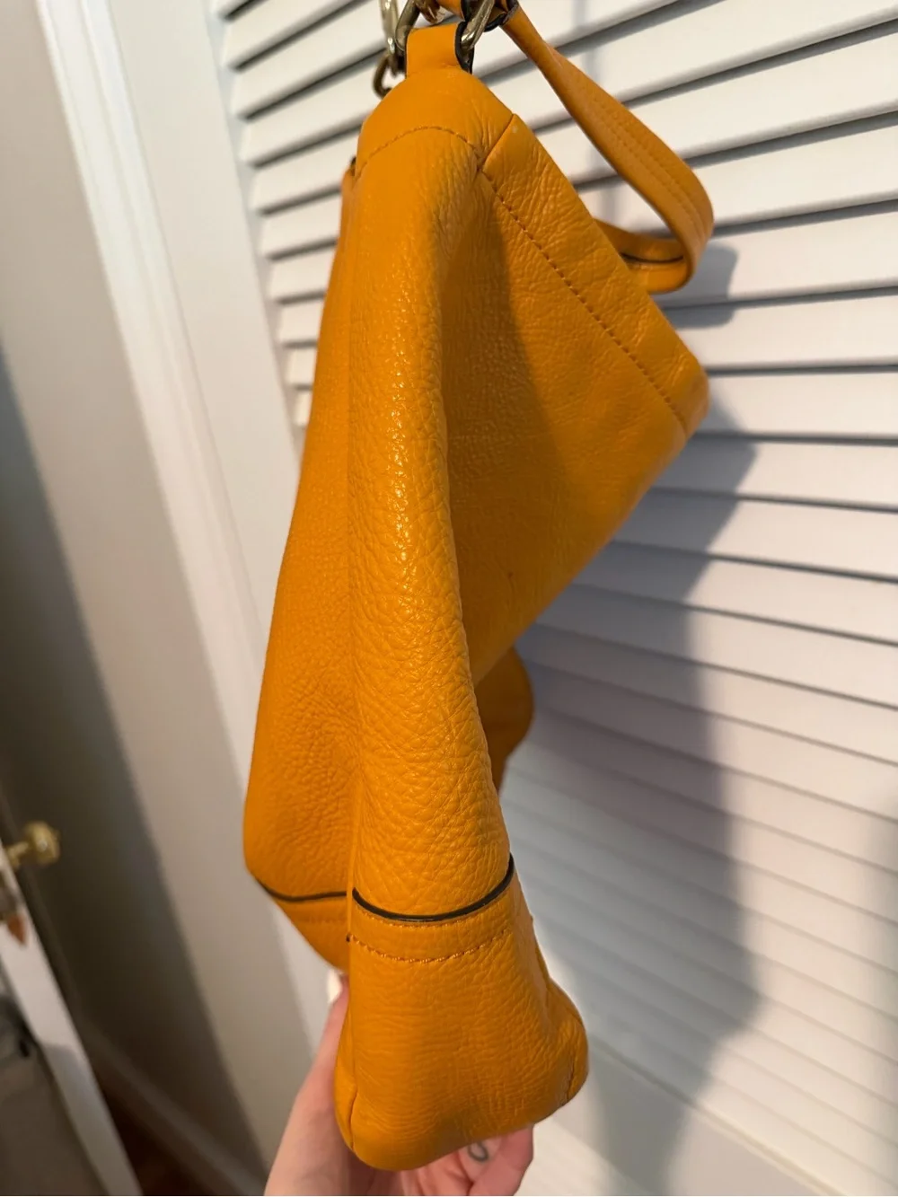 Coach Mustard Yellow Leather Shoulder Hobo